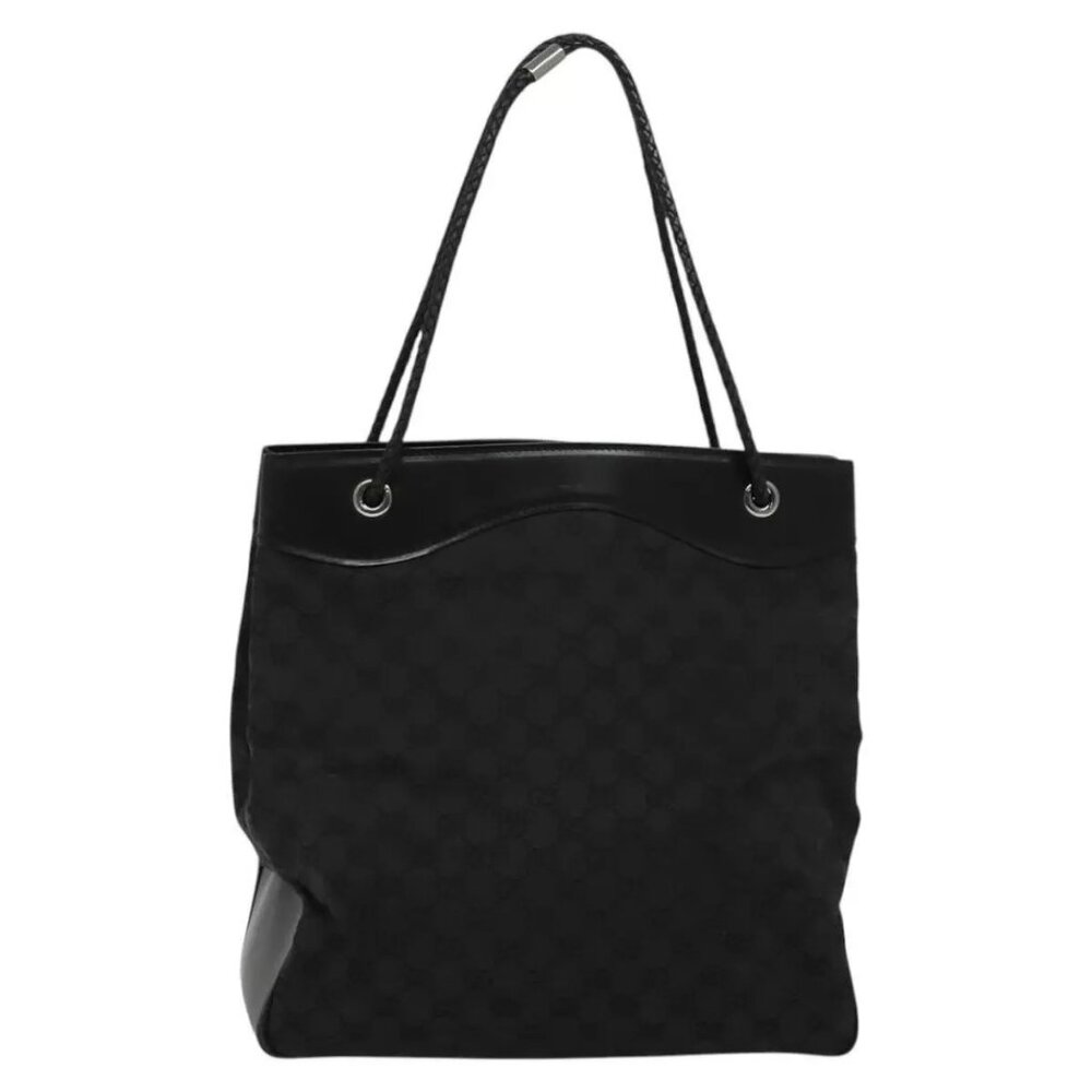 GUCCI GG Canvas Tote Bag Black 109141 Auth - Picture 5 of 16